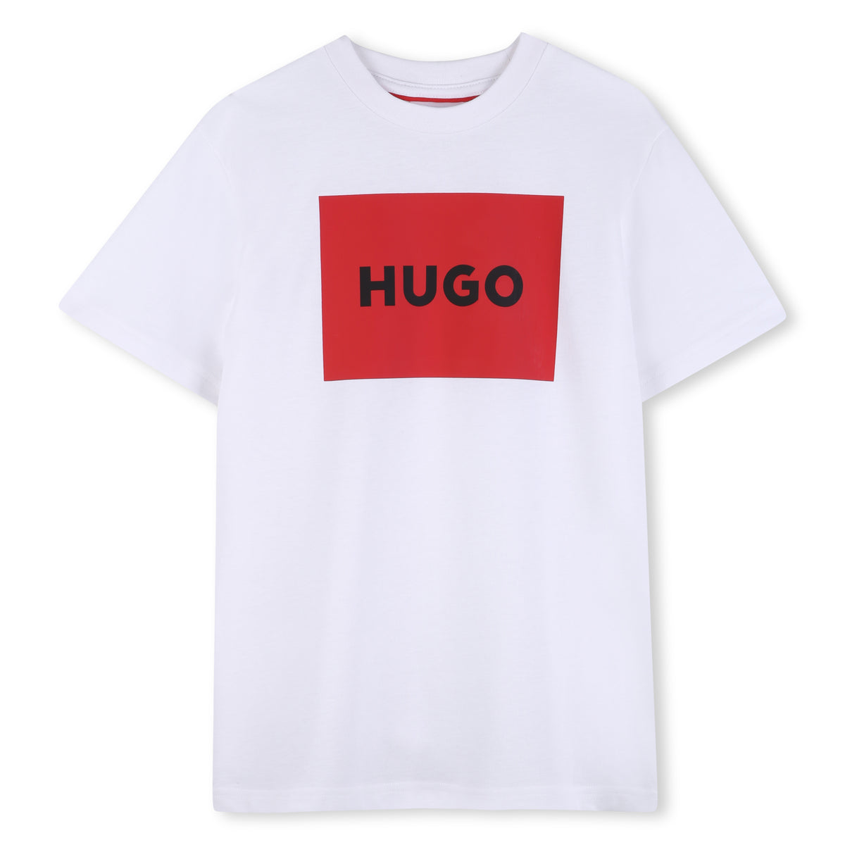 Hugo Kids Boys White Short Sleeve T-Shirt