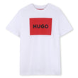 Hugo Kids Boys White Short Sleeve T-Shirt