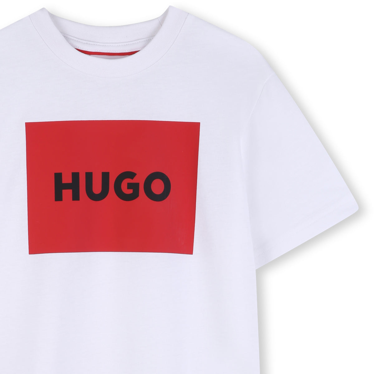 Hugo Kids Boys White Short Sleeve T-Shirt
