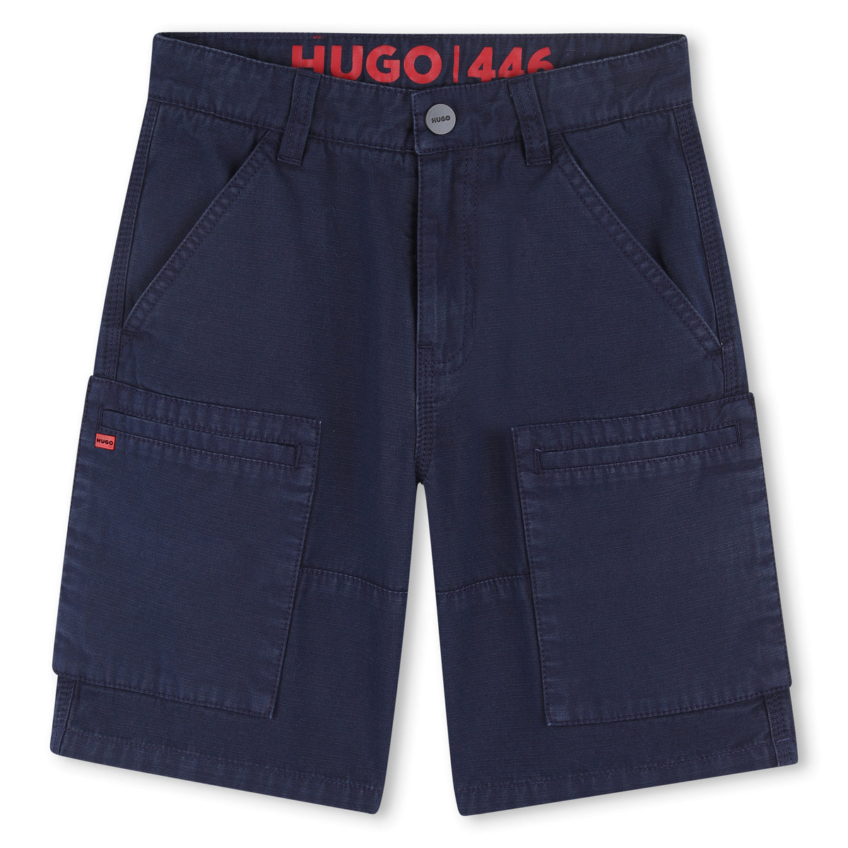 Hugo Kids Boys Navy Cargo Shorts