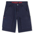 Hugo Kids Boys Navy Cargo Shorts