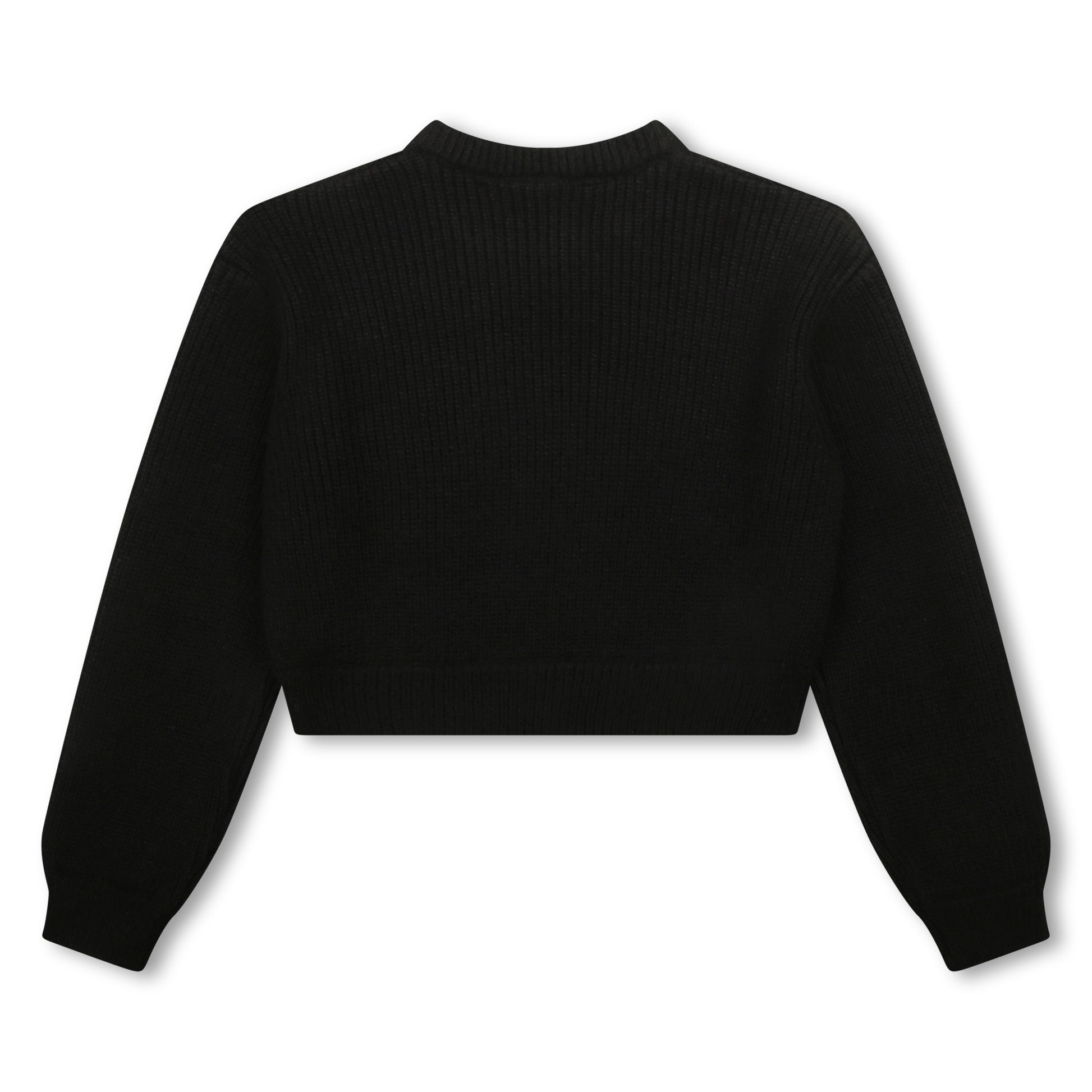 Hugo Kids Girls Cropped Sweater - Black | Sweaters & Knitwear | Bon Bon Tresor