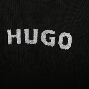 Hugo Kids Cropped Sweater - Black | Sweaters & Knitwear | Bon Bon Tresor