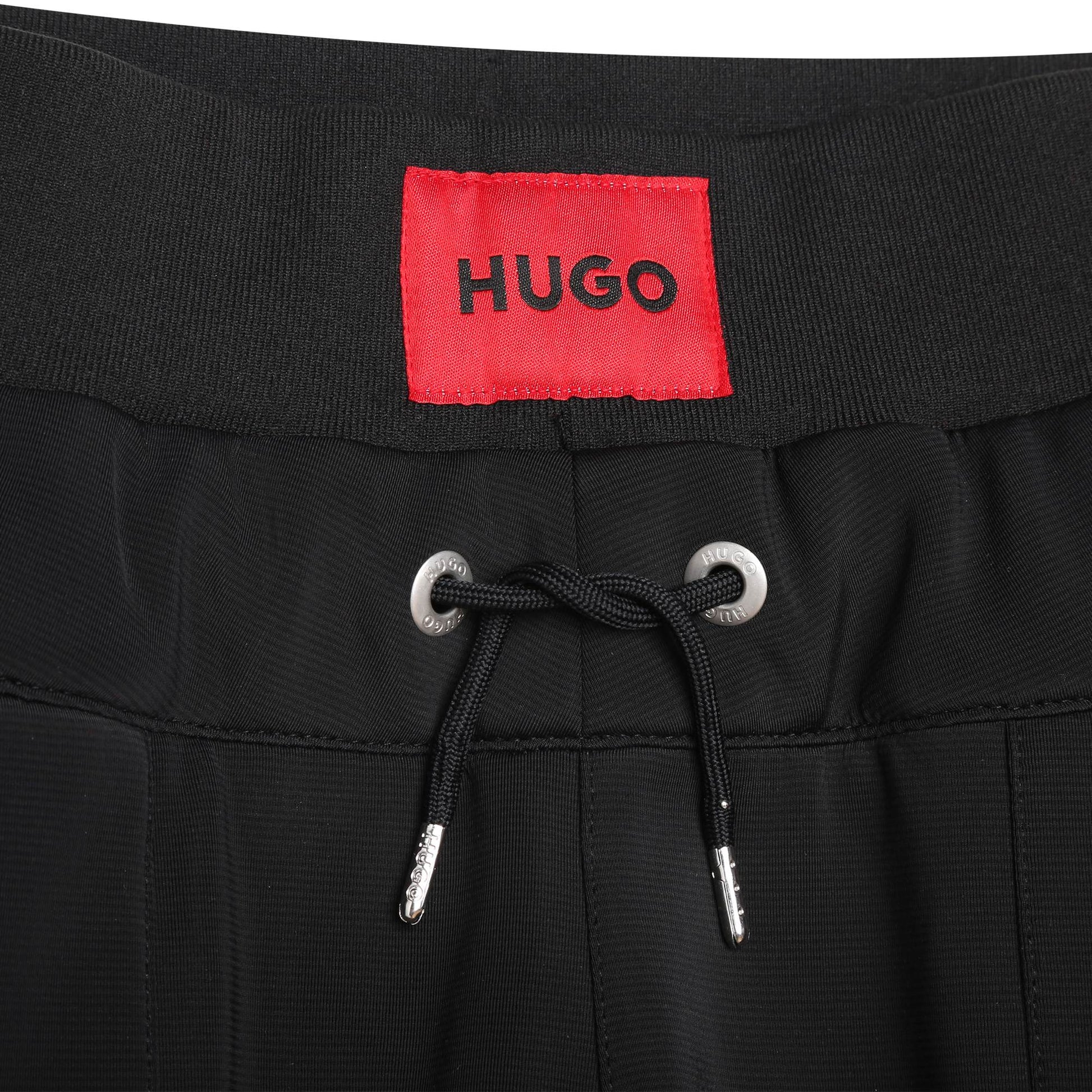 Hugo Kids Boys Jogging Bottoms - Black | Trousers | Bon Bon Tresor