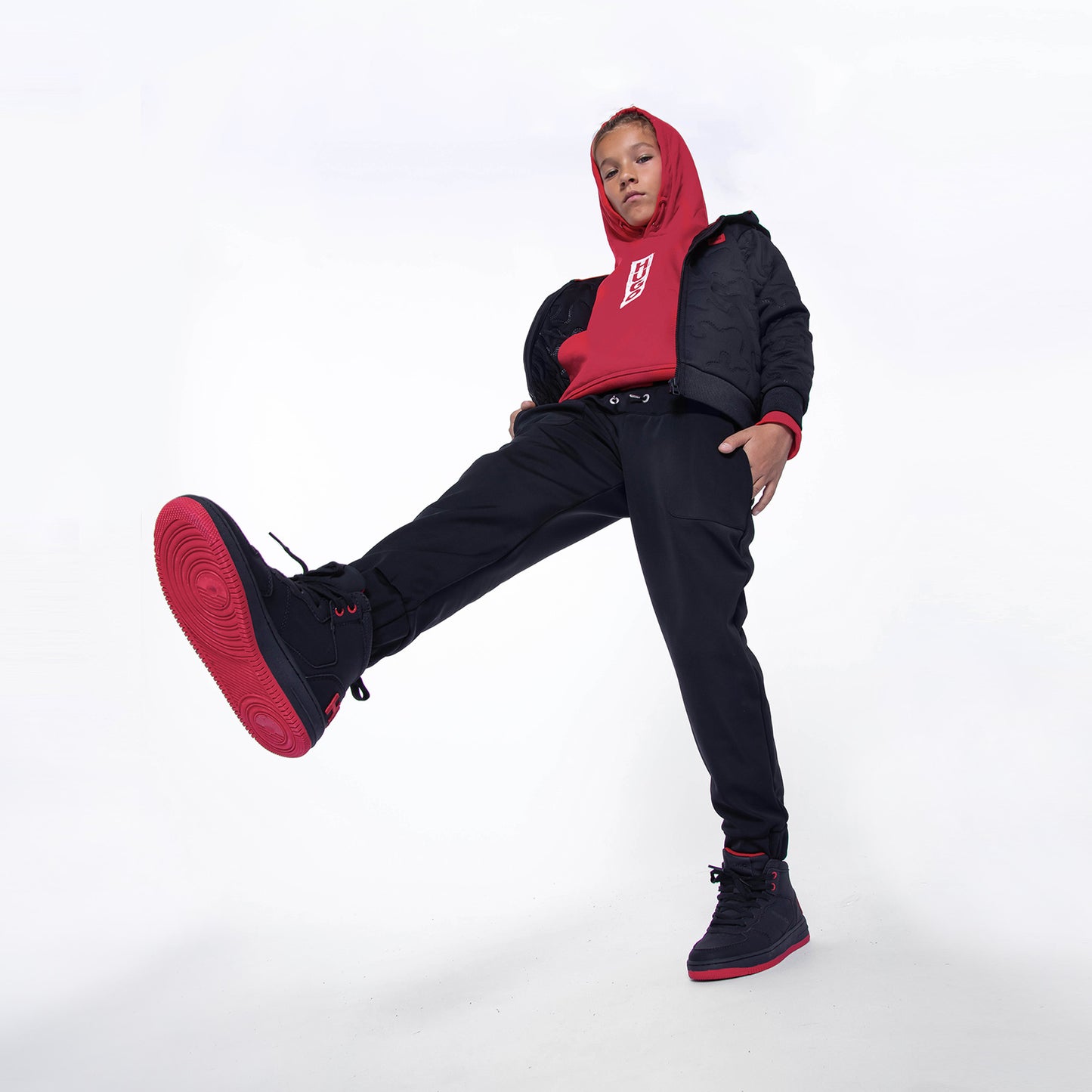 Hugo Kids Boys Jogging Bottoms - Black | Trousers | Bon Bon Tresor