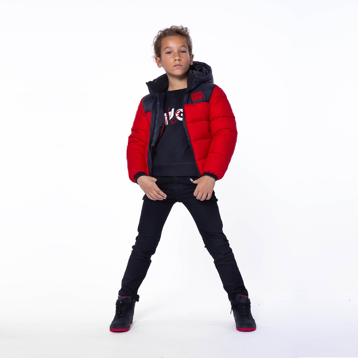 Hugo Kids Boys Denim Jeans - Black | Trousers | Bon Bon Tresor