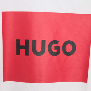 Hugo Kids Short Sleeve T-Shirt - White | Tops & T-Shirts | Bon Bon Tresor