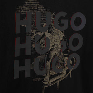 Hugo Kids Long Sleeve T-Shirt - Black | Tops & T-Shirts | Bon Bon Tresor