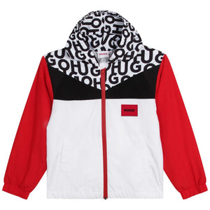Hugo Kids Boys Hooded Windbreaker | Coats & Jackets | Bon Bon Tresor