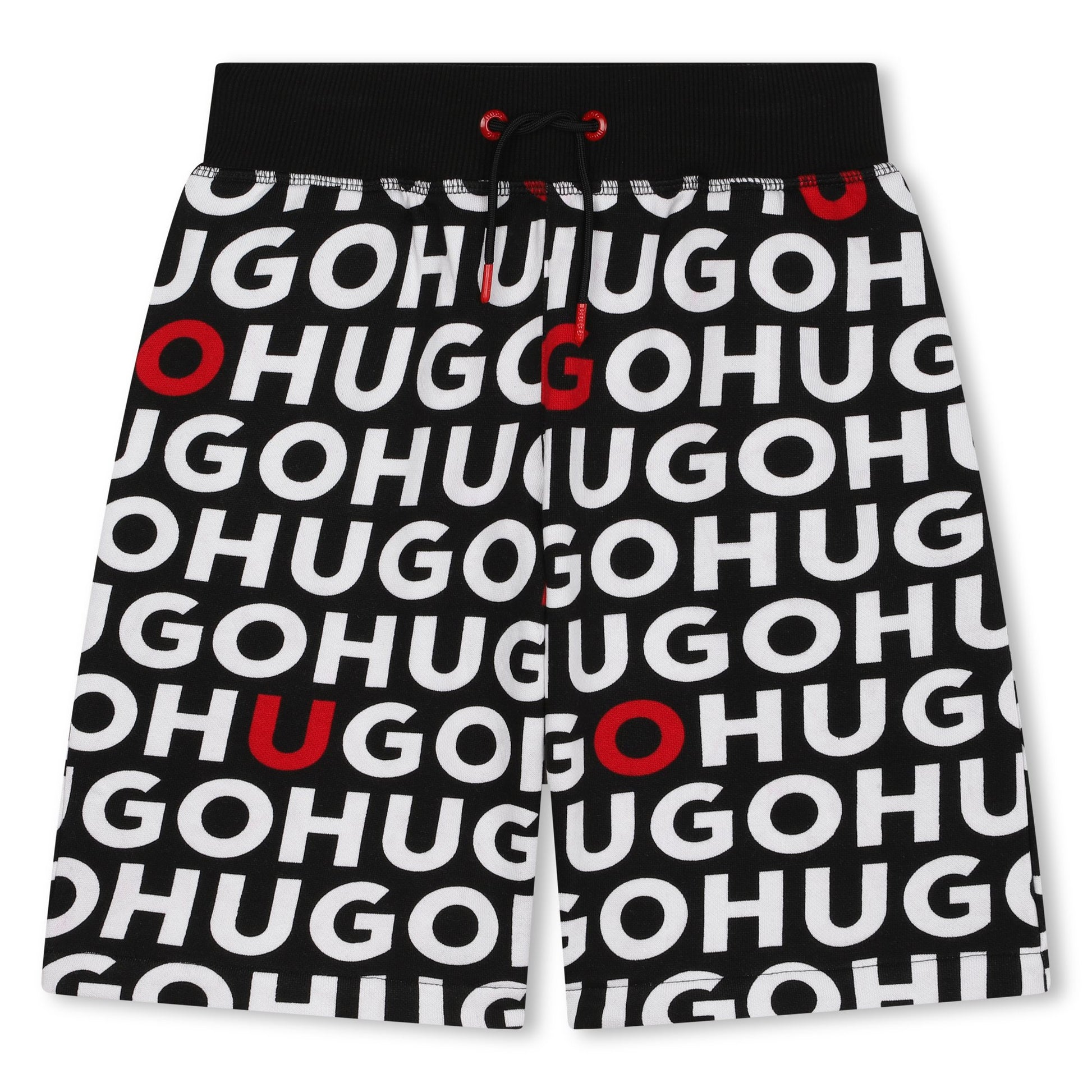 Hugo Kids Boys Monogram Shorts Black | Shorts | Bon Bon Tresor