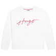 Hugo Kids Boys Sweater White | Sweaters & Knitwear | Bon Bon Tresor