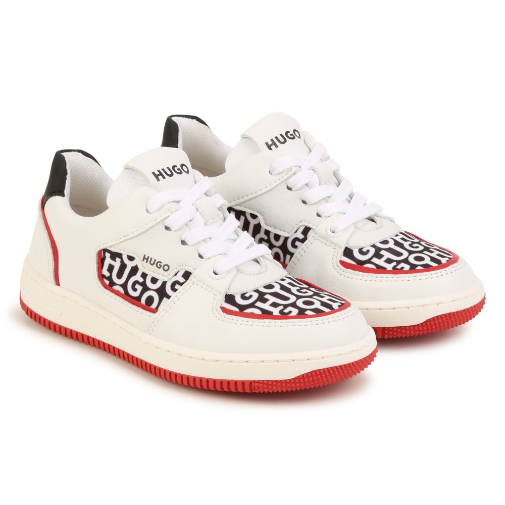 Hugo Kids Boys Trainers White | Sneakers | Bon Bon Tresor
