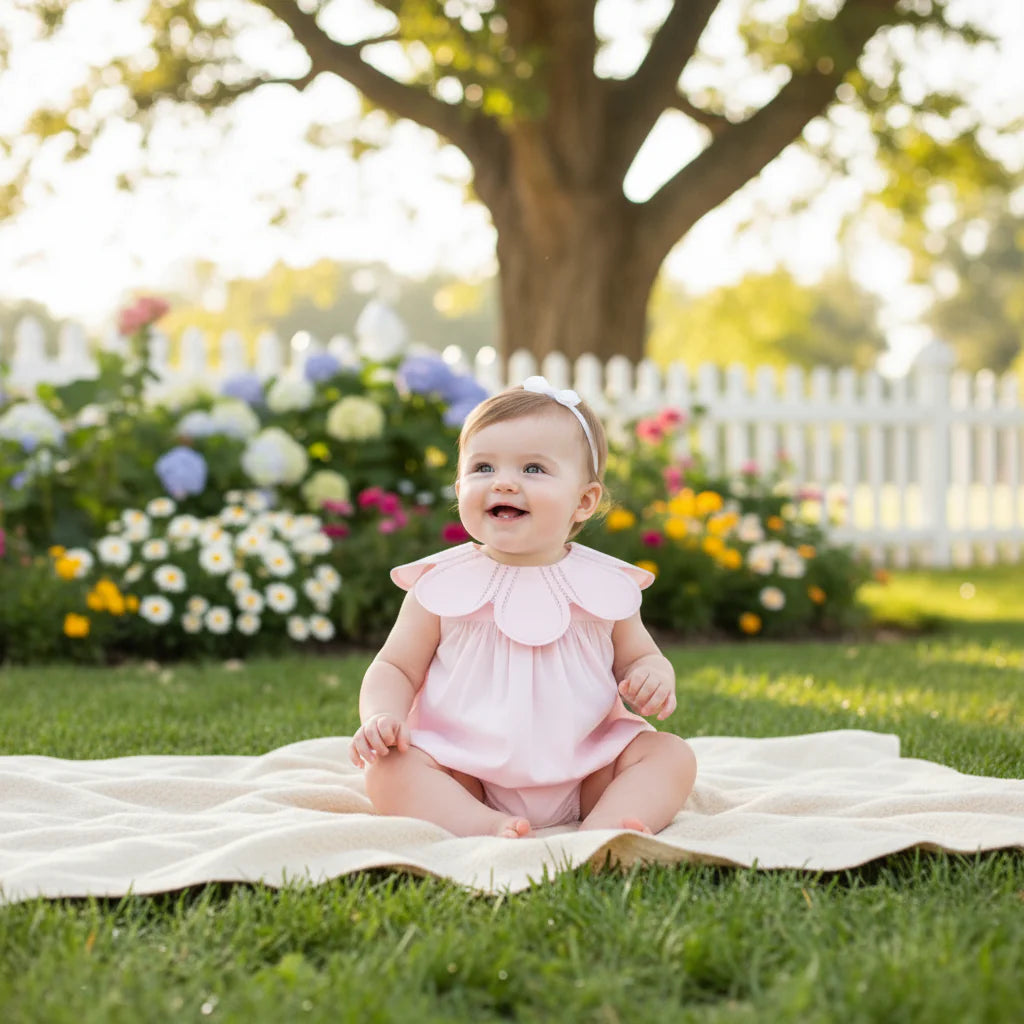Mimi Miya Petala Girls Baby Romper | Rompers & Playsuits | Bon Bon Tresor