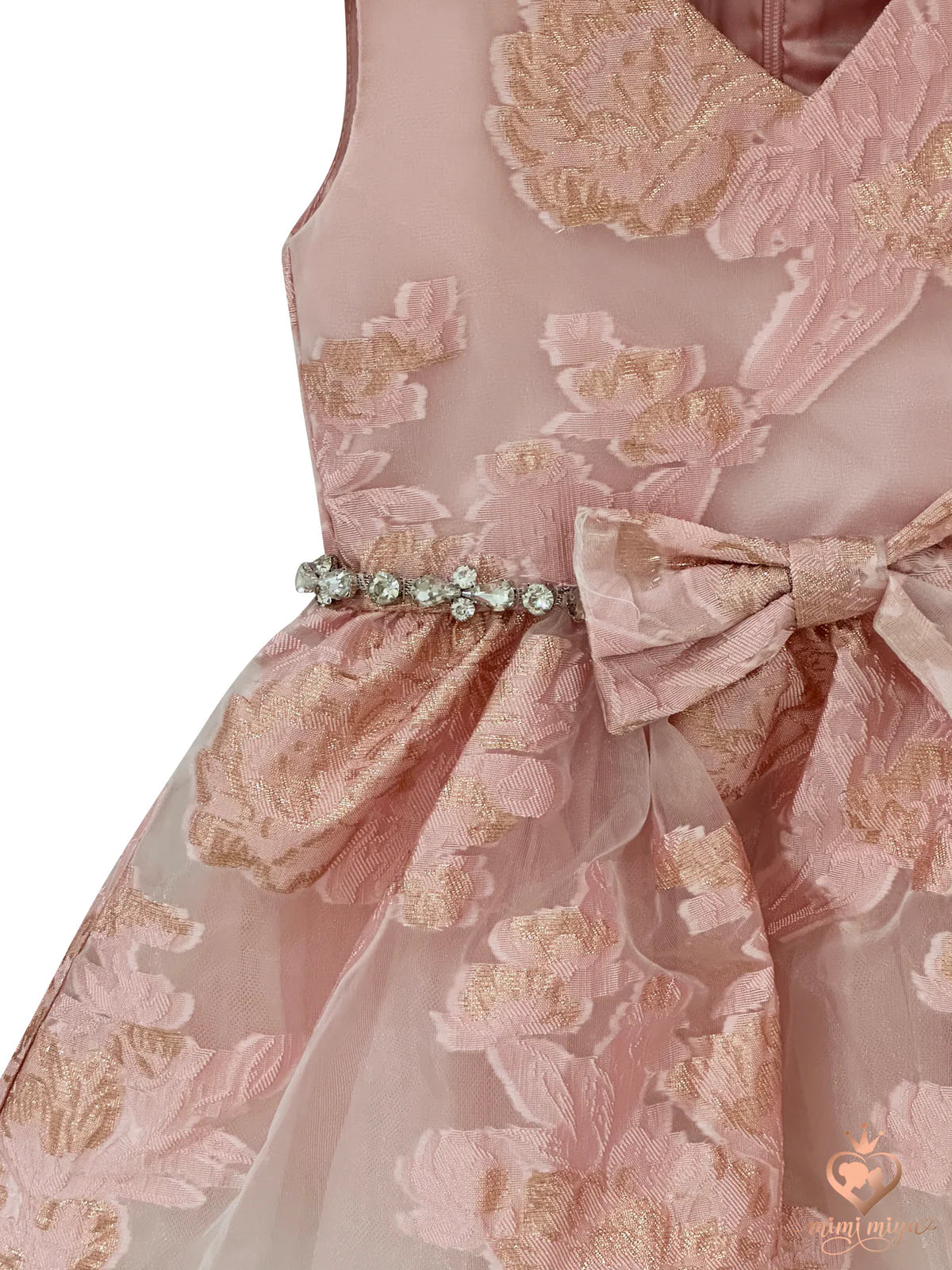 Mimi Miya Amelia Brocade Girls Dress