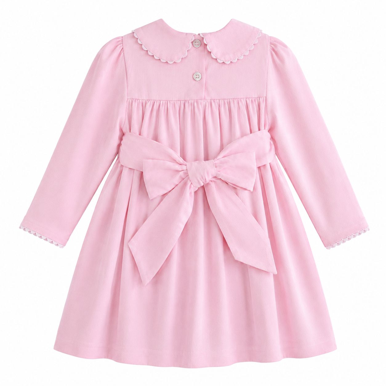 Mimi Miya Mary Embroidered Smock Girls Dress