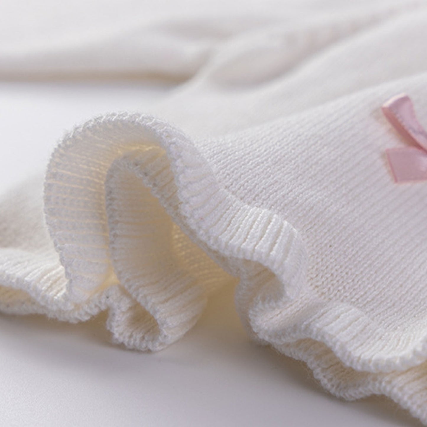 Mimi Miya Arabela Girl's Pink Bow Cardigan | Sweaters & Knitwear | Bon Bon Tresor