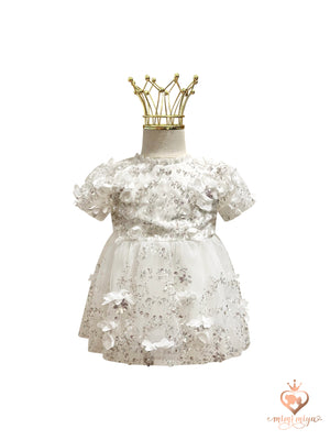 Mimi Miya Lily Christening Dress/Gown with Detachable Overskirt | Gowns | Bon Bon Tresor