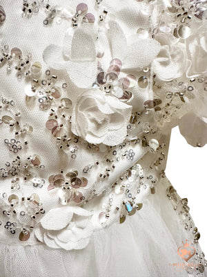 Mimi Miya Lily Christening Dress/Gown with Detachable Overskirt | Gowns | Bon Bon Tresor