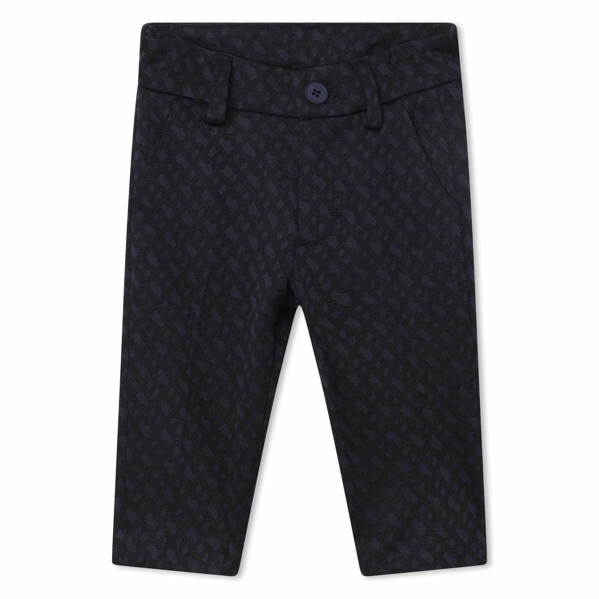 BOSS KIDSWEAR Infant Electric Blue Monogram Jacket and Trousers Set | Suits & Sets | Bon Bon Tresor