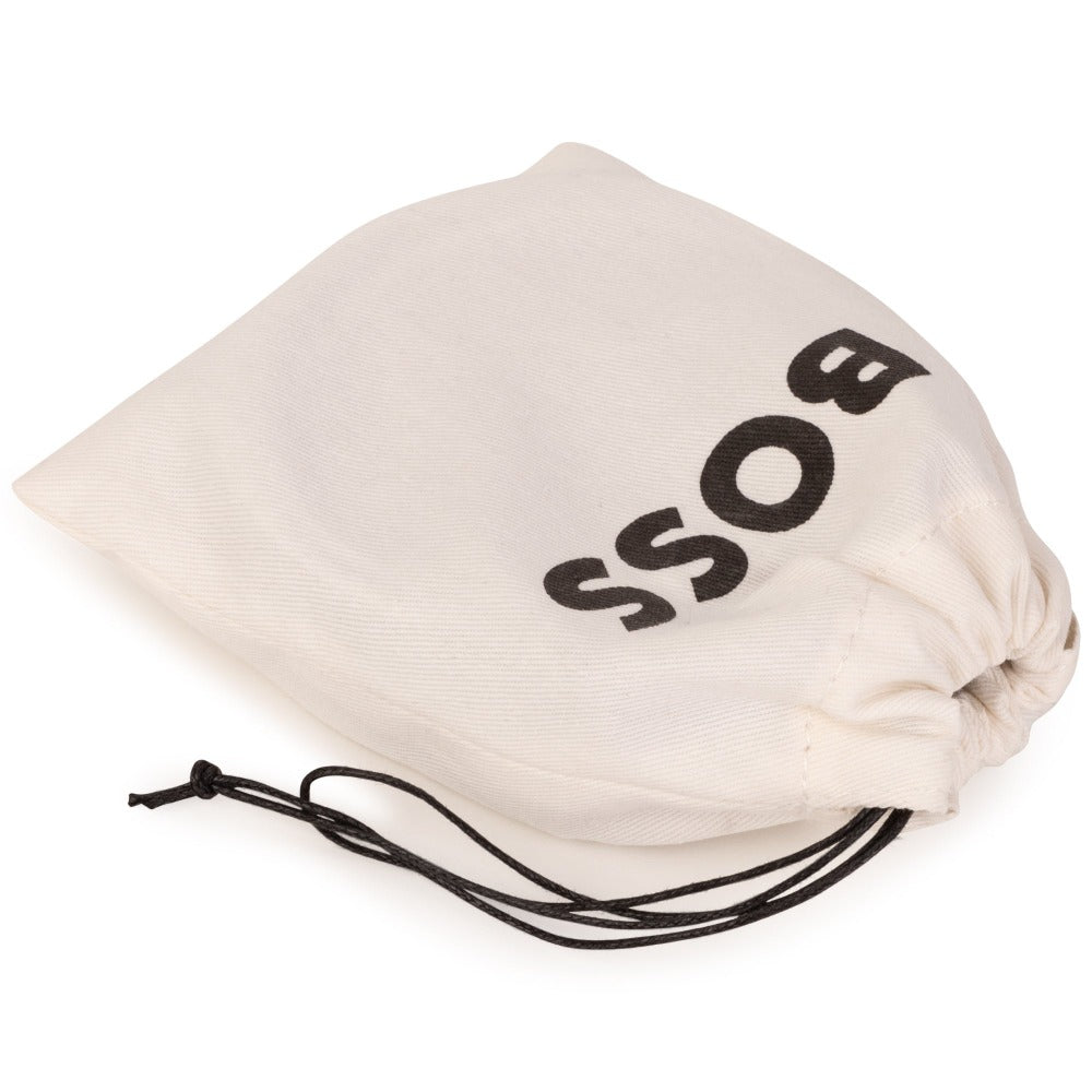 BOSS KIDSWEAR Black Leather Logo Belt | Ties & Belts | Bon Bon Tresor