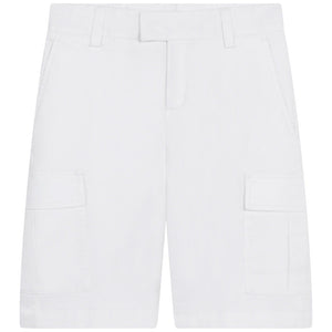 BOSS KIDSWEAR White Bermuda Shorts | Pants & Shorts | Bon Bon Tresor