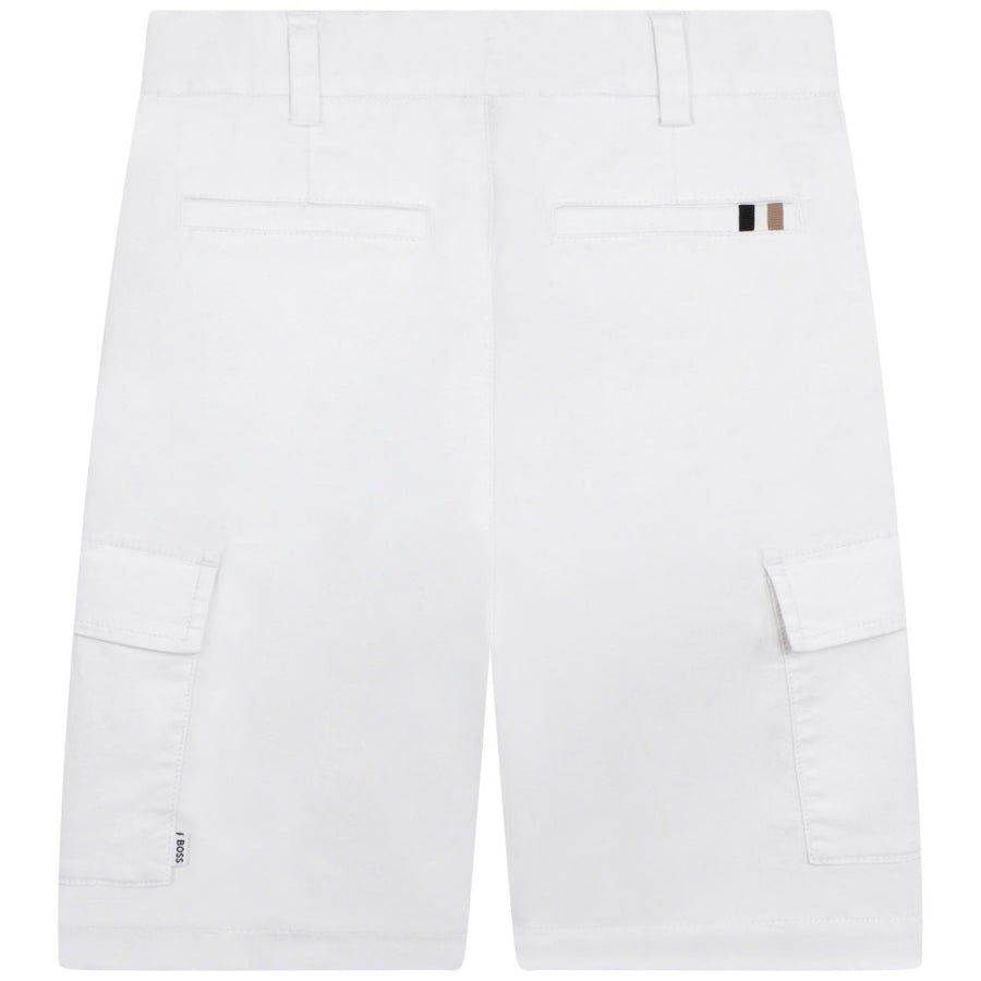BOSS KIDSWEAR White Bermuda Shorts | Pants & Shorts | Bon Bon Tresor