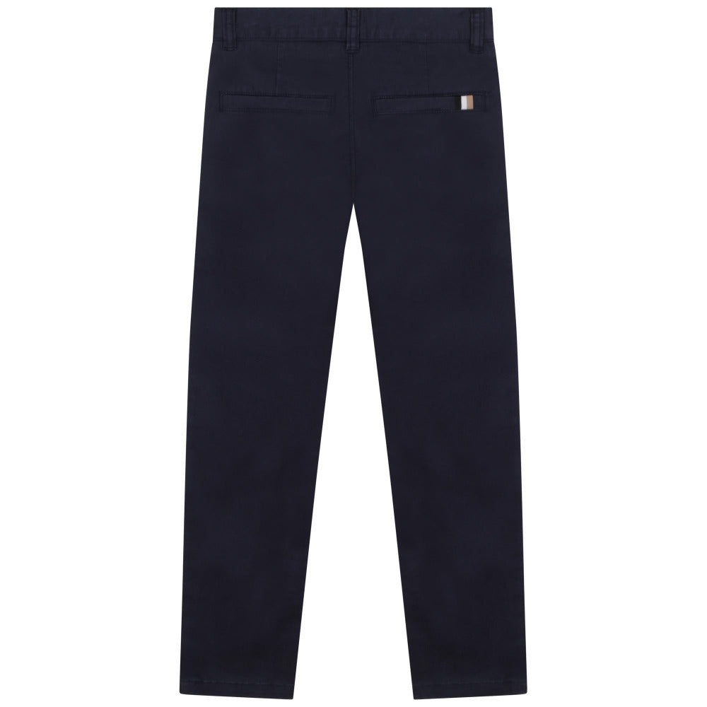 BOSS KIDSWEAR Navy Chino Trousers