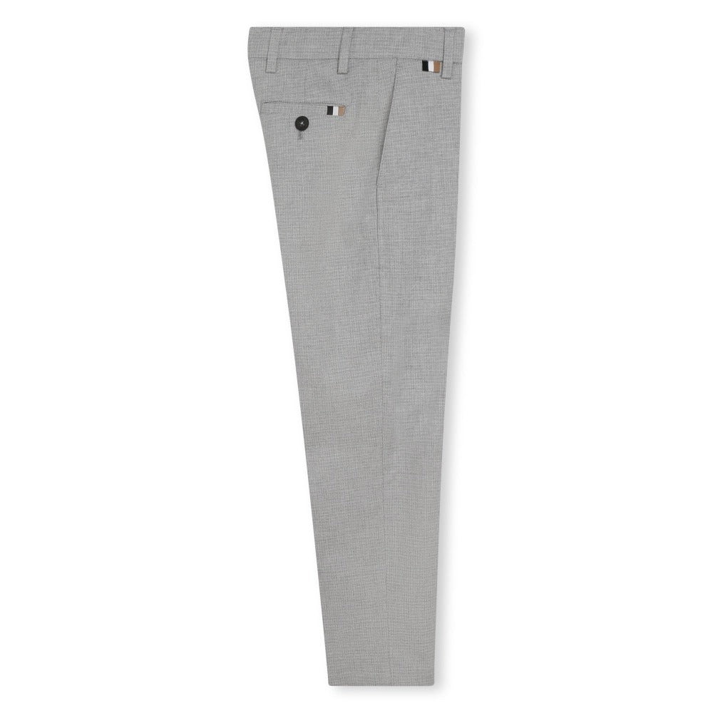 BOSS KIDSWEAR Chine Grey Suit Trousers | Suits & Sets | Bon Bon Tresor