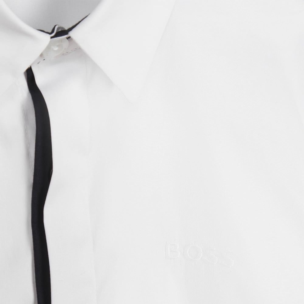 BOSS KIDSWEAR Boys White Oxford Long Sleeve Shirt | Suits & Sets | Bon Bon Tresor