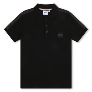 BOSS KIDSWEAR Black Short Sleeve Polo | Tops & T-Shirts | Bon Bon Tresor