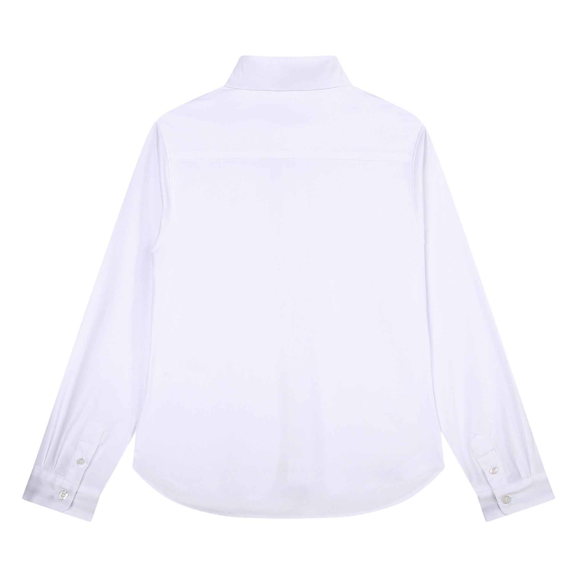 BOSS KIDSWEAR Boys White Oxford Long Sleeve Shirt - Signature Stripe | Suits & Sets | Bon Bon Tresor