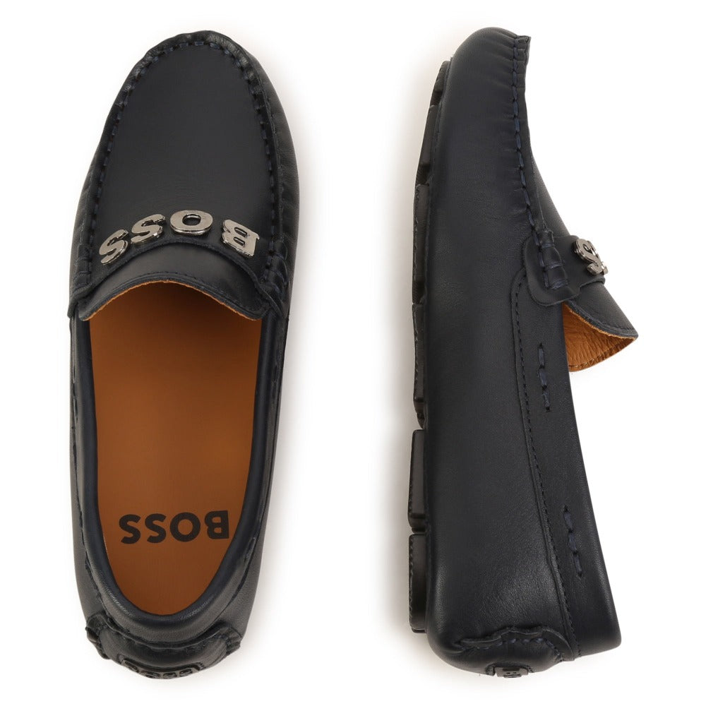 BOSS KIDSWEAR Navy Loafers | Moccasins & Loafers | Bon Bon Tresor