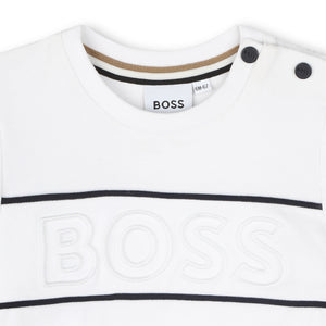 BOSS KIDSWEAR Infant White Short Sleeve Tee Shirt | Tops & T-Shirts | Bon Bon Tresor