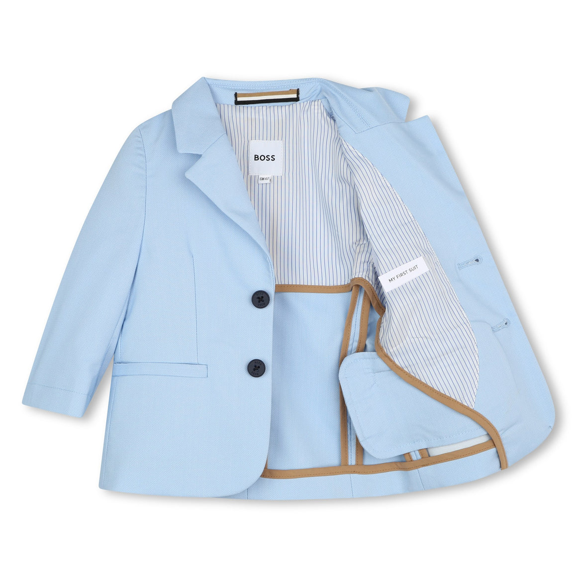 BOSS KIDSWEAR Infant Pale Blue Suit Jacket | Suits & Sets | Bon Bon Tresor