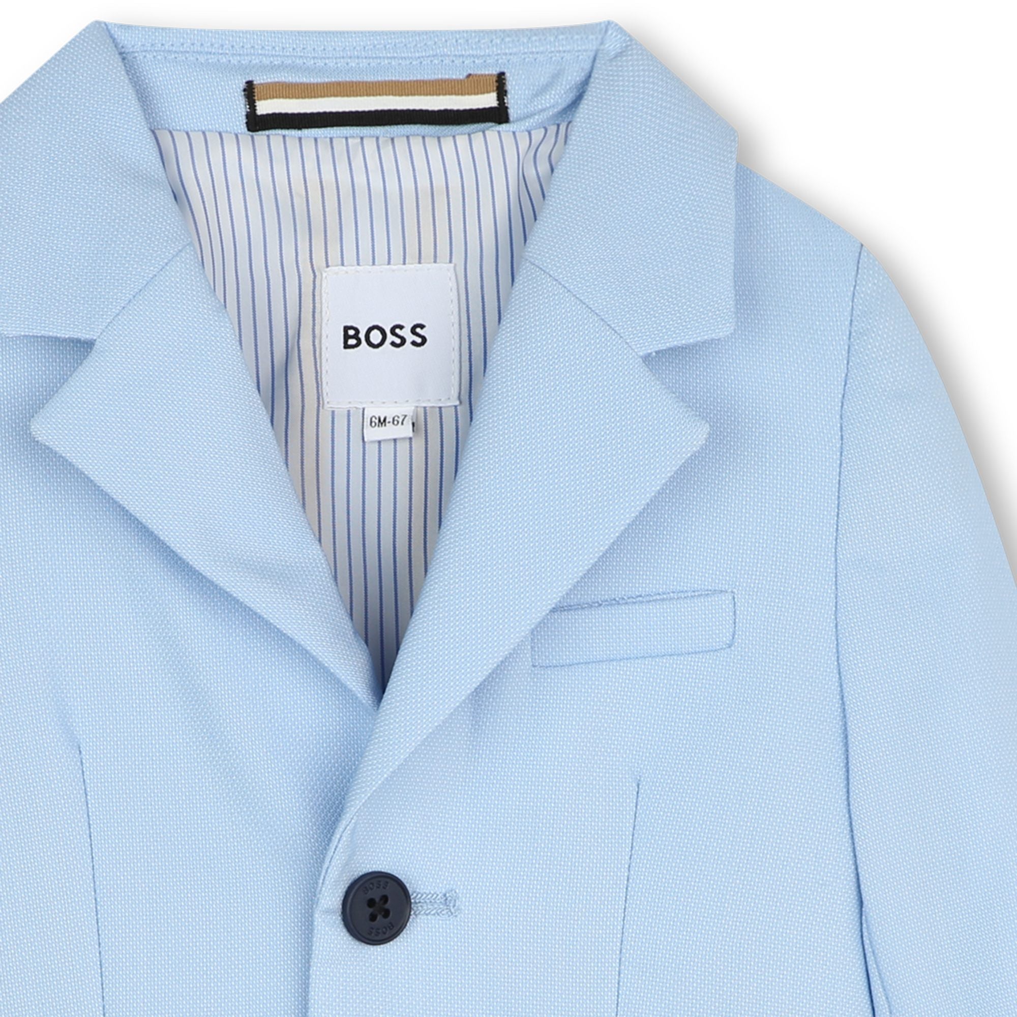 BOSS KIDSWEAR Infant Pale Blue Suit Jacket