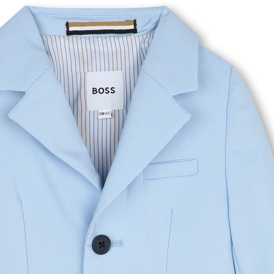 BOSS KIDSWEAR Infant Pale Blue Suit Jacket | Suits & Sets | Bon Bon Tresor