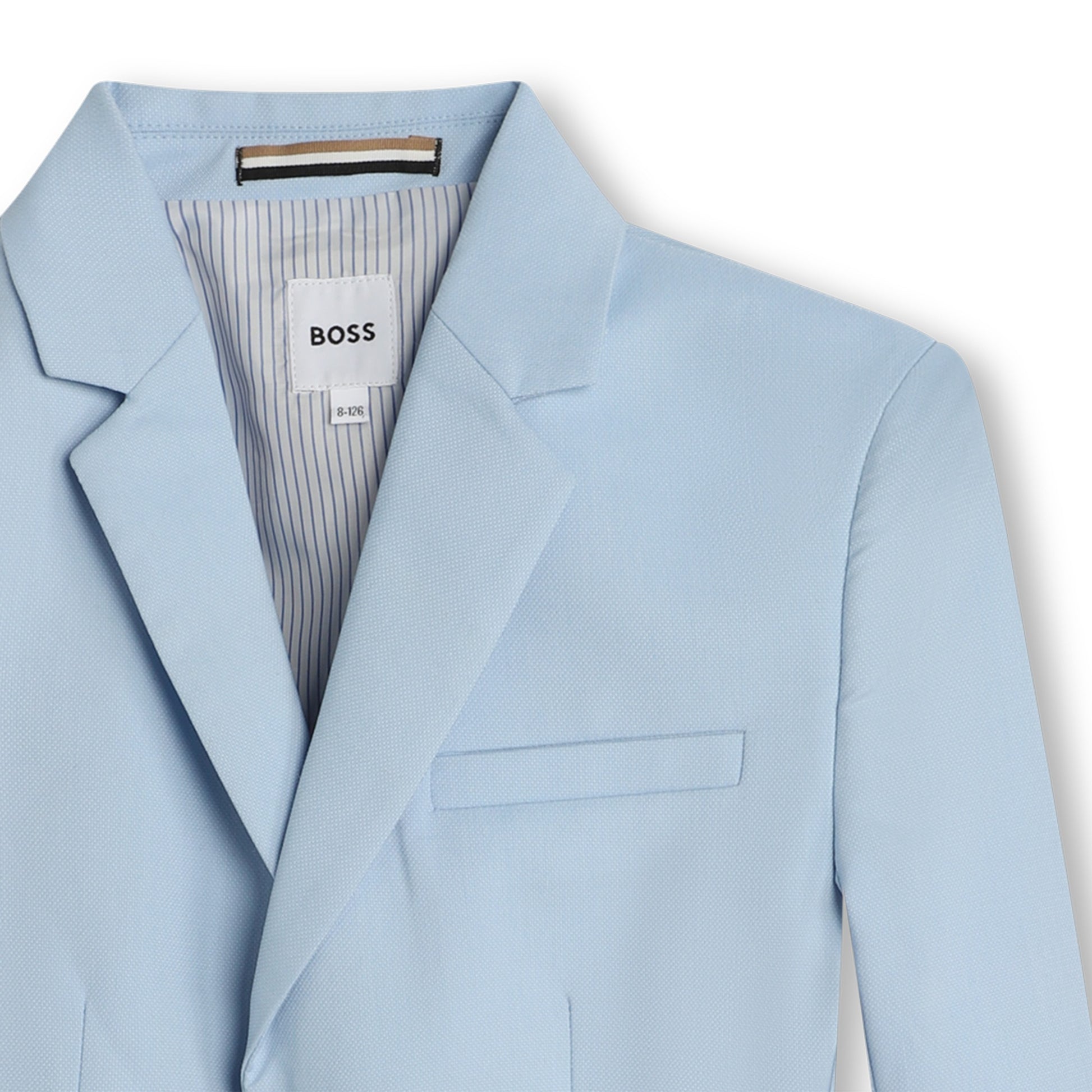 BOSS KIDSWEAR Boys Pale Blue Suit Jacket | Suits & Sets | Bon Bon Tresor