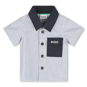 BOSS KIDSWEAR Infant Shirt and Shorts Set Gift Box | Suits & Sets | Bon Bon Tresor