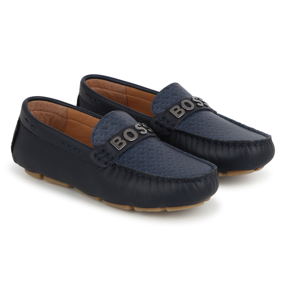 BOSS KIDSWEAR Navy Moccasin | Moccasins & Loafers | Bon Bon Tresor