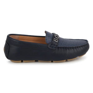 BOSS KIDSWEAR Navy Moccasin | Moccasins & Loafers | Bon Bon Tresor