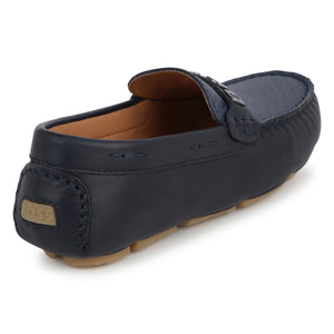 BOSS KIDSWEAR Navy Moccasin | Moccasins & Loafers | Bon Bon Tresor