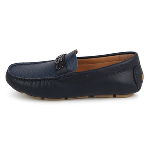 BOSS KIDSWEAR Navy Moccasin | Moccasins & Loafers | Bon Bon Tresor