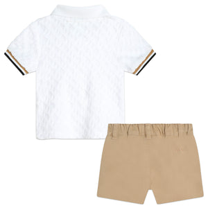 BOSS KIDSWEAR Infant Polo and Shorts Set Gift Box | Suits & Sets | Bon Bon Tresor