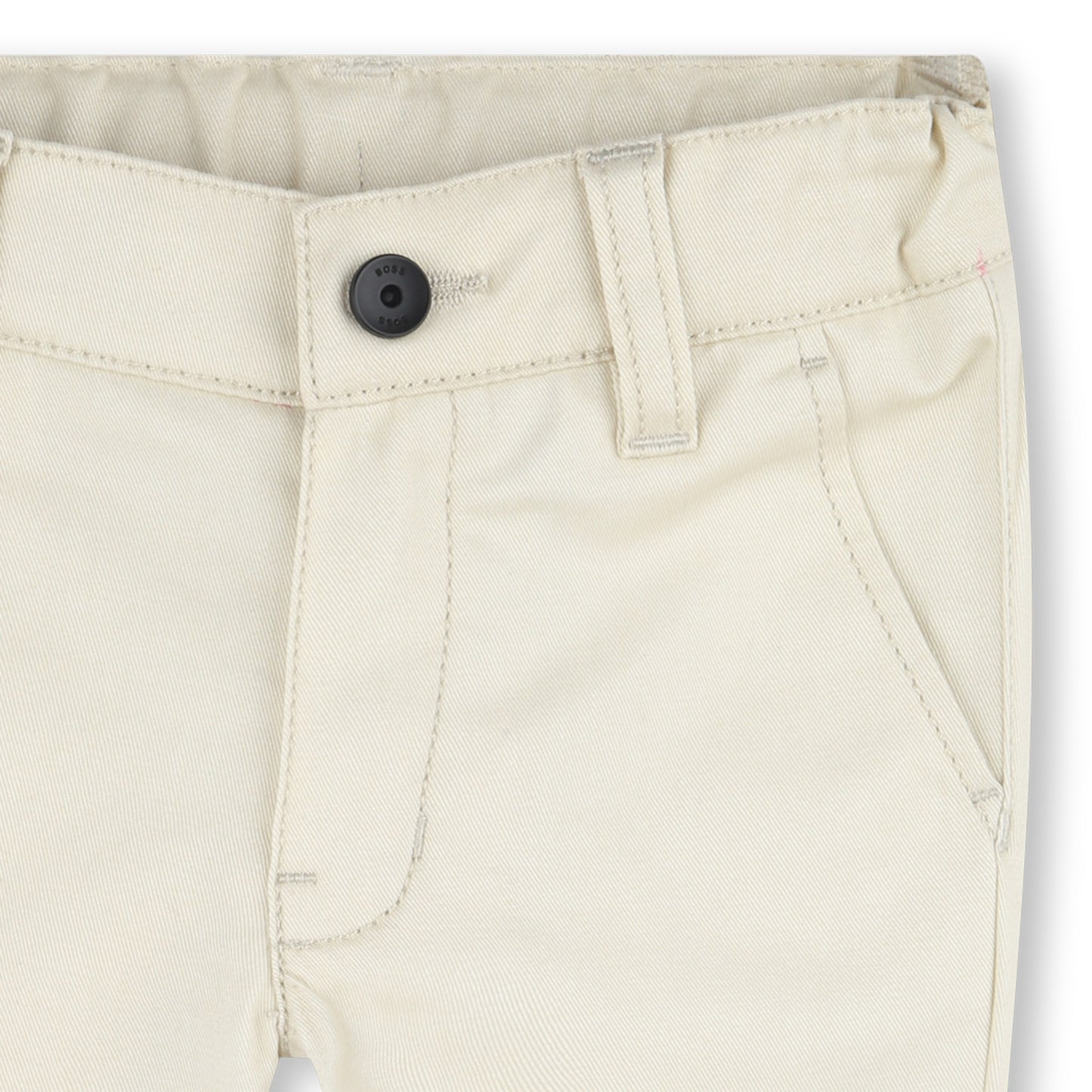 BOSS KIDSWEAR Baby Boys Light Beige Twill Trousers | Trousers | Bon Bon Tresor