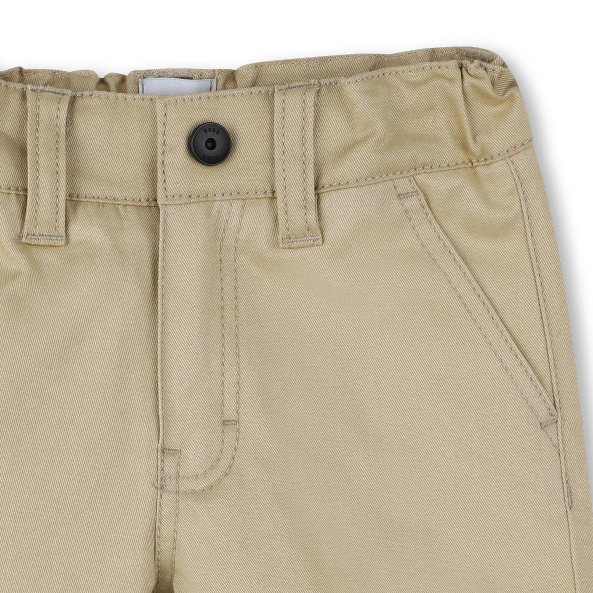 BOSS KIDSWEAR Baby Boys Stone Cotton Shorts | Shorts | Bon Bon Tresor
