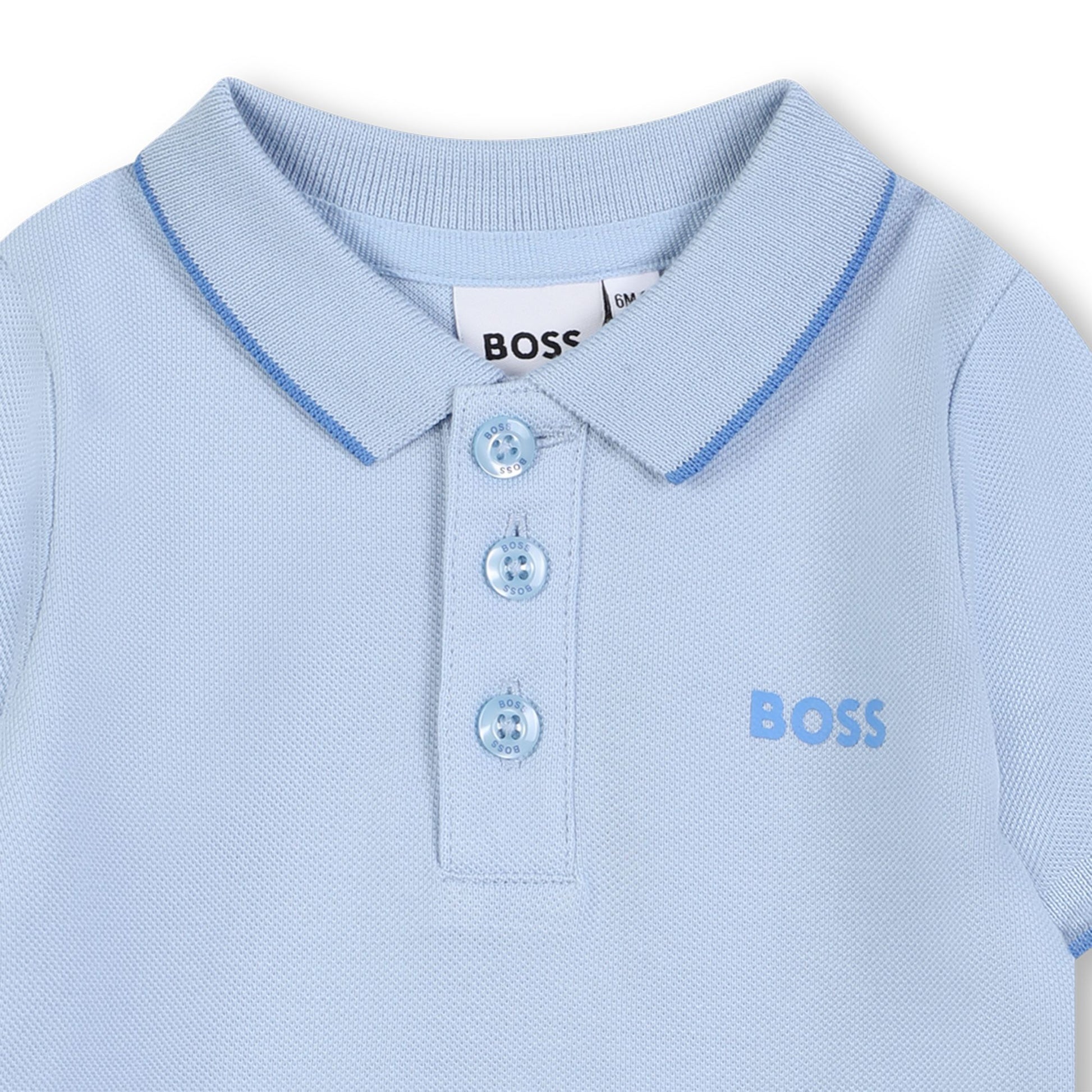 BOSS KIDSWEAR Baby Boys Persian Blue Polo Shirt | Tops | Bon Bon Tresor