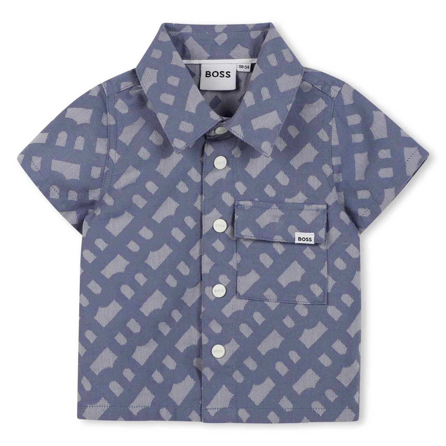BOSS KIDSWEAR Baby Boys Blue Polo and Shorts Set Gift Box | Outfit Sets | Bon Bon Tresor