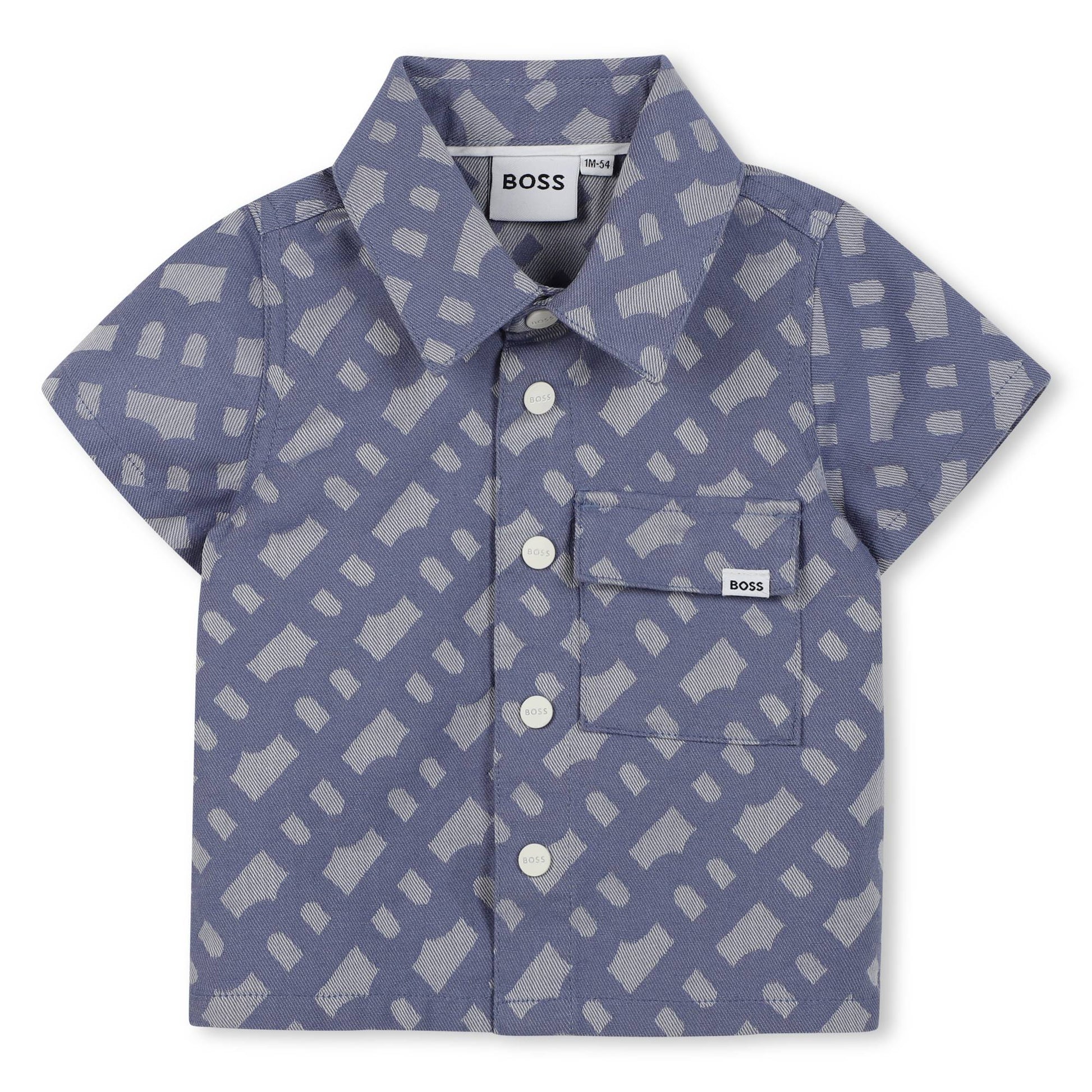 BOSS KIDSWEAR Baby Boys Blue Polo and Shorts Set Gift Box | Outfit Sets | Bon Bon Tresor