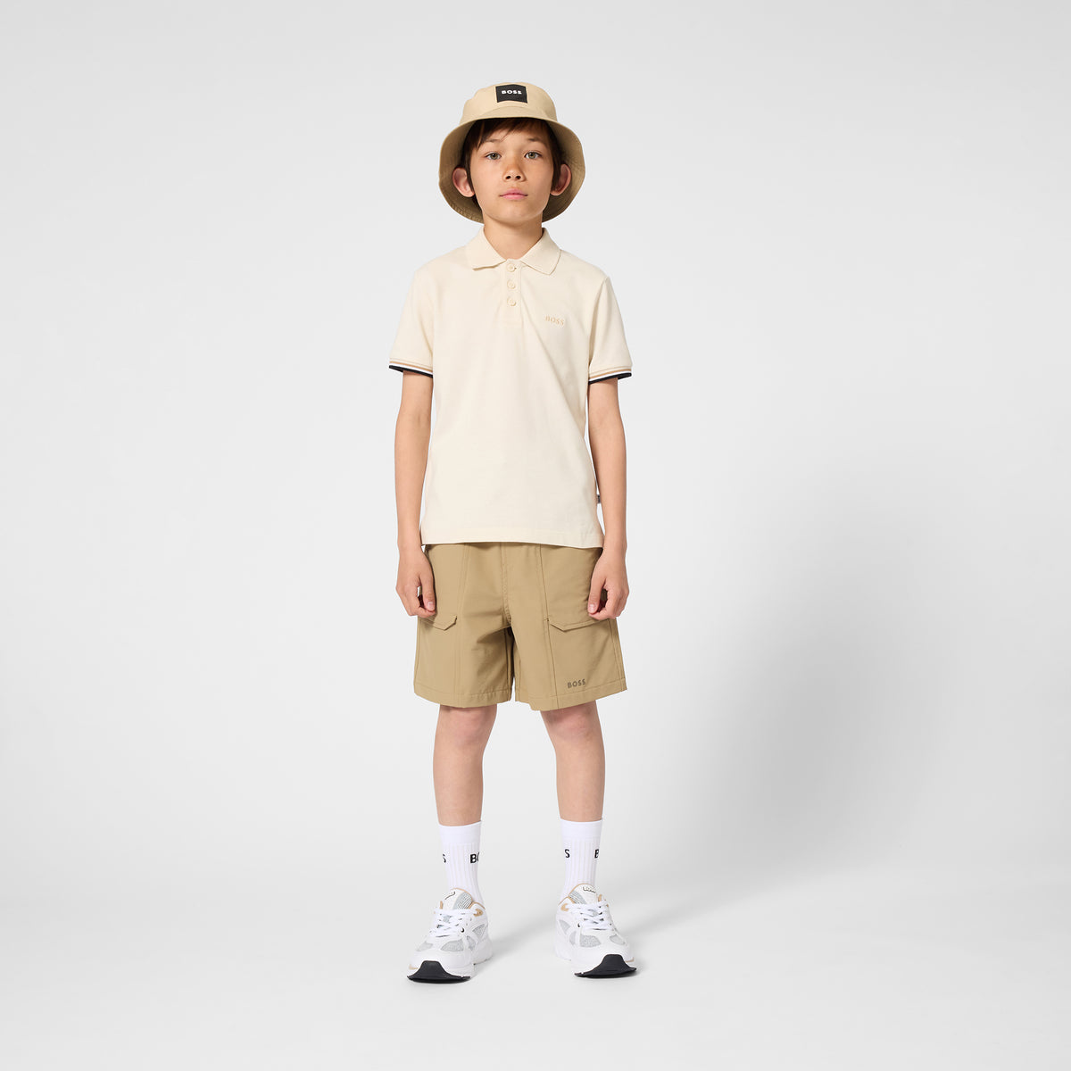 BOSS KIDS Boys Sand Polo Shirt | Tops & Shirts | Bon Bon Tresor