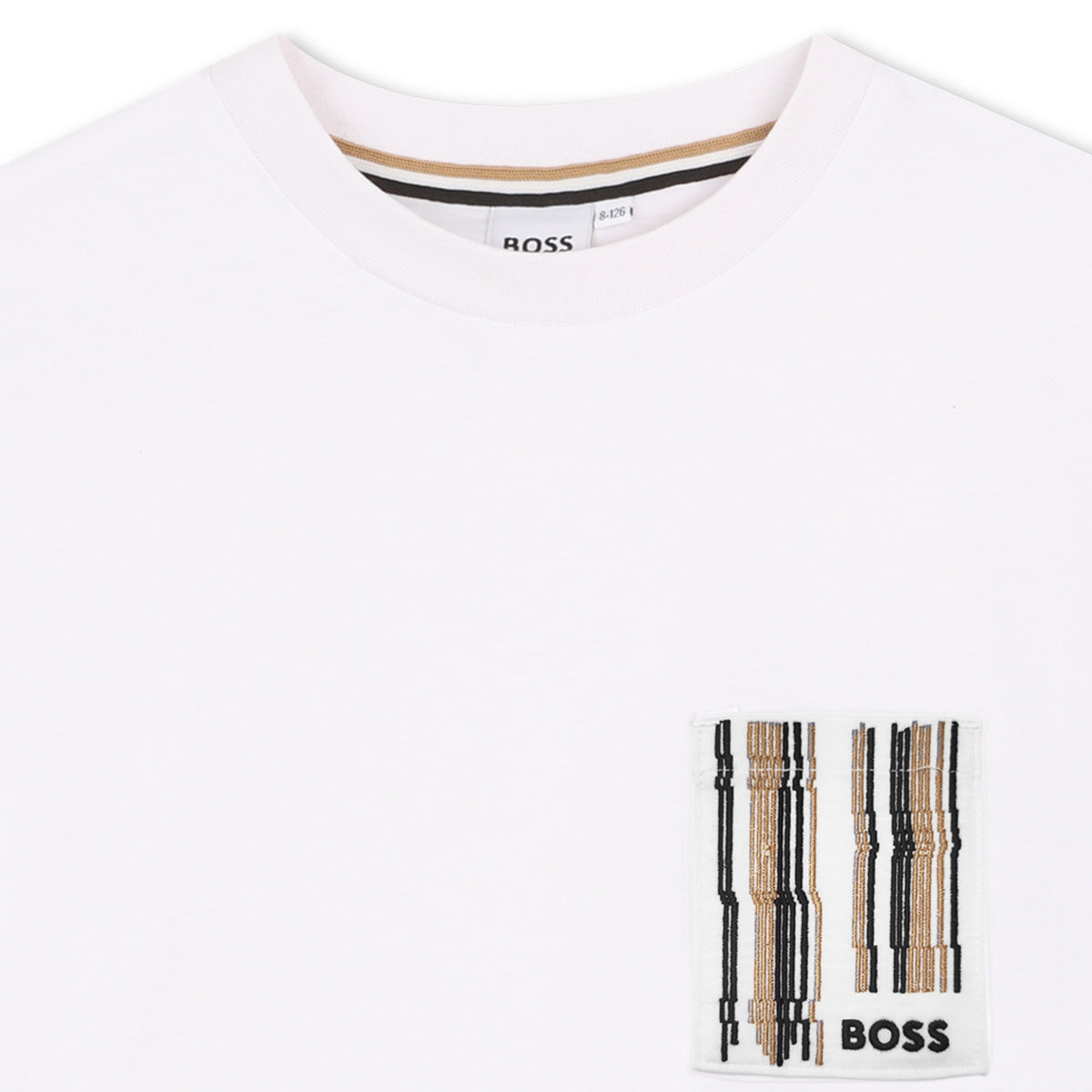 BOSS Boys White Graphics Short Sleeve T-Shirt | Tops & Shirts | Bon Bon Tresor